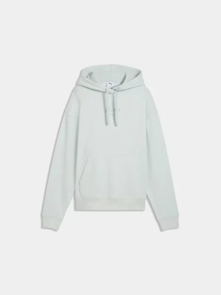 Худі PUMA Ess Script Comfort Hoodie Fl комбінований верх зелений