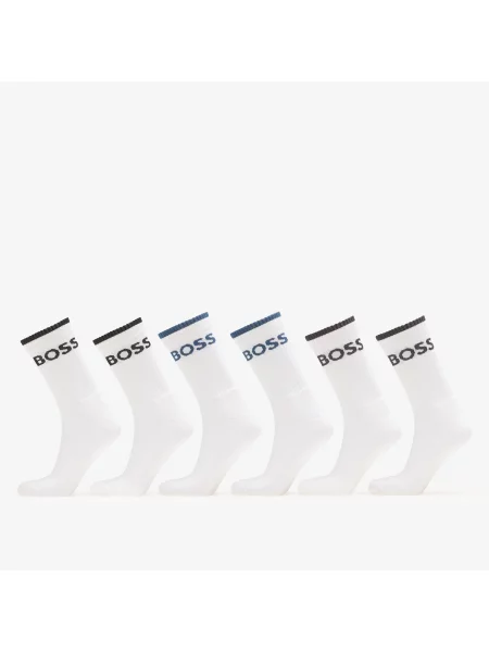 Șosete Hugo Boss QS Stripe Socks White alb