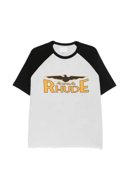 Tricou Rhude cu imagine gri