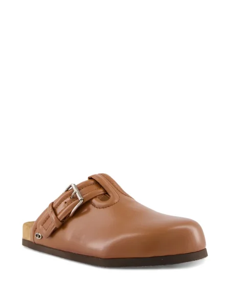 Papuci de casă Valentino Garavani din piele maro