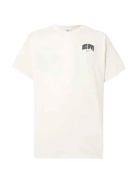 Nike Sportswear Tricou gri închis / portocaliu închis alb