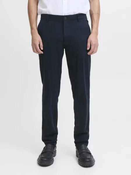Jack & Jones spodnie materiałowe JPSTMarco Bowie Mężczyźni jednolity niebieski