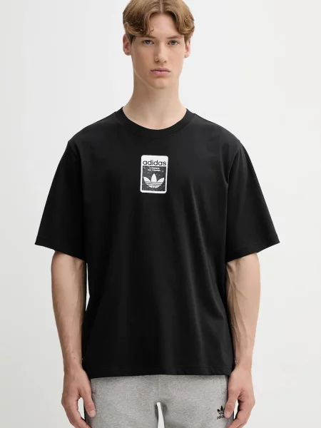 Тениска adidas Originals Graphic Os Ss T с принт черно