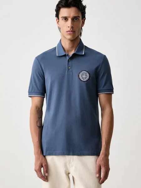 Tricou polo Armani Exchange albastru