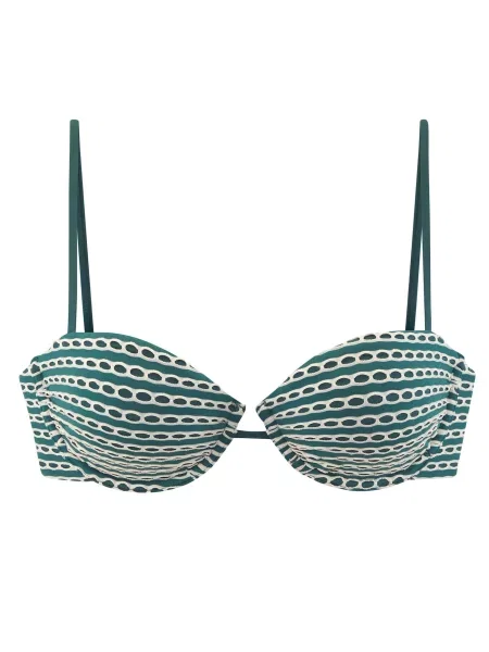 Copenhagen Studios Sutien costum de baie petrol verde