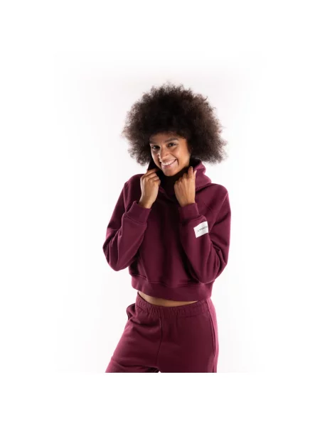 Bluza z kapturem Hinnominate z kapturem czerwona