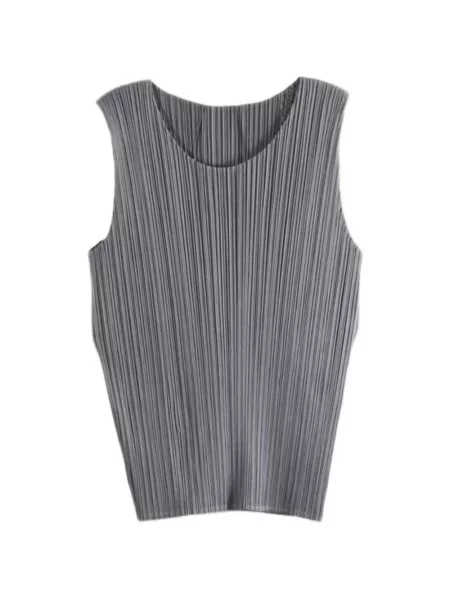 Αμανικας τοπ Pleats Please Issey Miyake γκρι