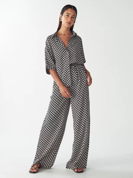 Willa Pantaloni negru alb