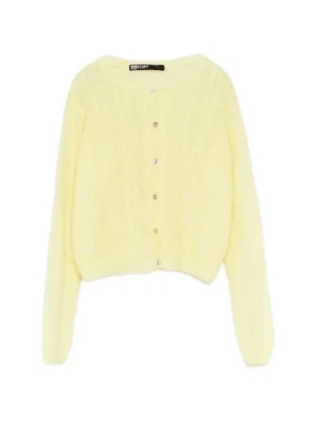 Cardigan Bimba Y Lola de mohair galben