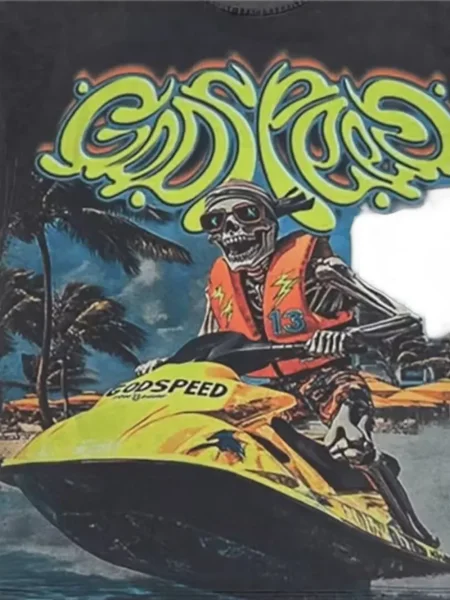 Tricou Godspeed gri
