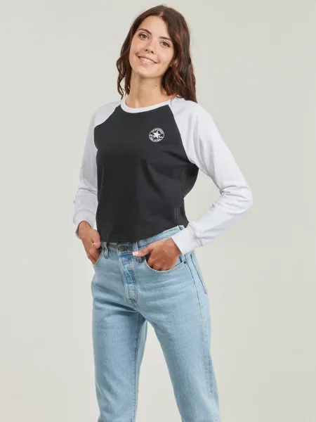 Tricou mânecă lungă Converse alb