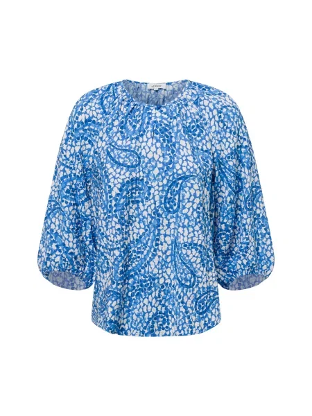 S.Oliver Bluză albastru / azur alb