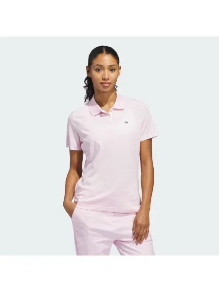Adidas Originals Funkcjonalna Koszulka Polo Nov pink biała