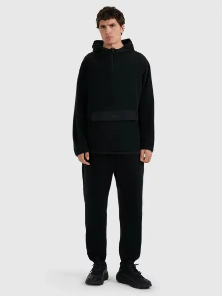 Pulover 4f din fleece negru