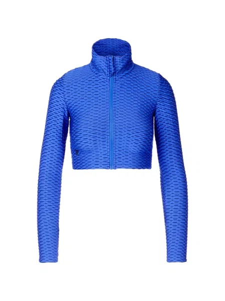 Decupat top Tessitura Body Couture albastru