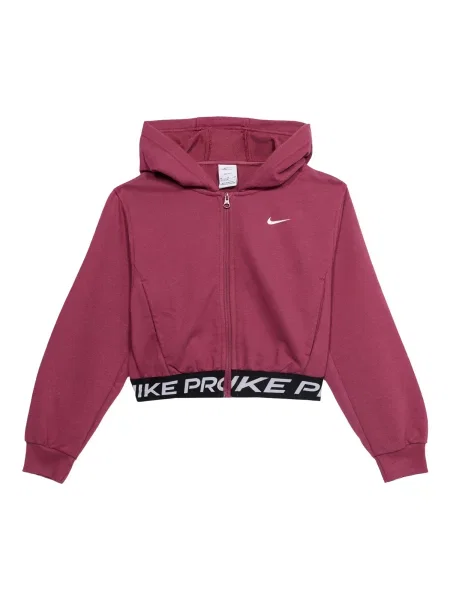 NIKE Sportski gornji dio trenirke Pro tamno roza / crna bijela