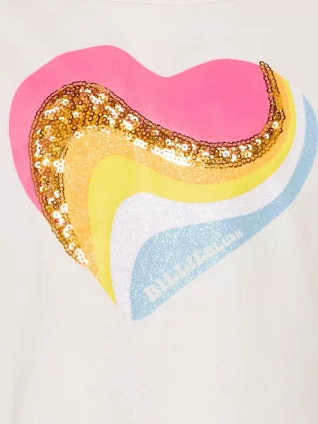 Billieblush T-Shirt Z Cekinami weiss