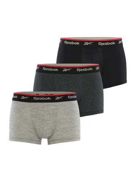Reebok Chiloți sport Redgrave gri închis / gri amestecat / roșu negru