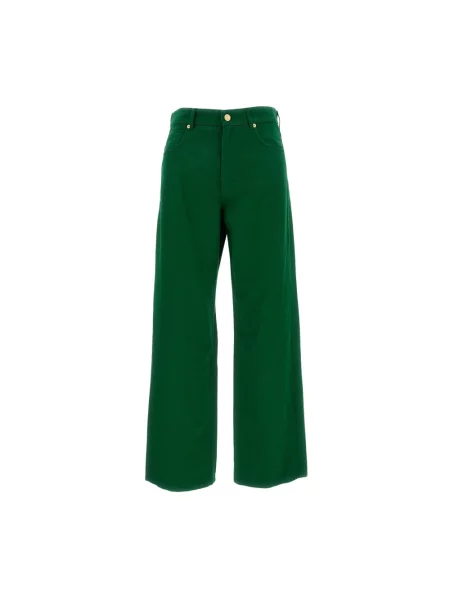 Szerokie jeansy Max Mara zielone