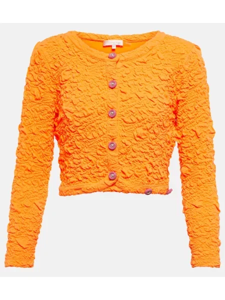 Cropp cardigan Loveshackfancy portocaliu