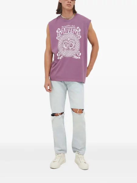 Ретро слаб дънки skinny fit Levi's® с разкъсвания синьо