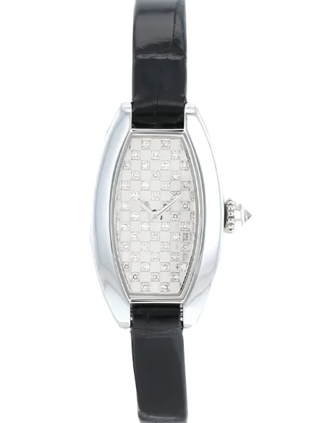 Mini ceas Cartier mini argintiu