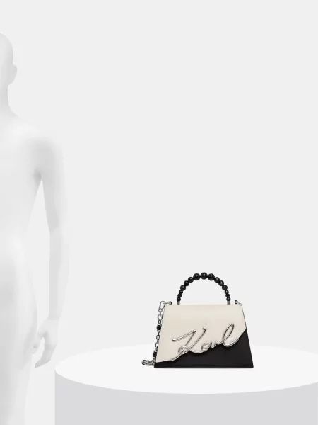 Кожаная сумка через плечо Karl Lagerfeld
