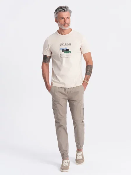 Pantaloni cargo Ombre maro