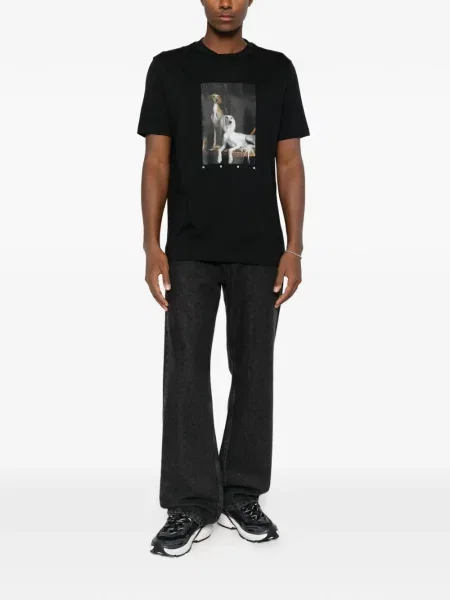 Tricou Hugo cu imagine negru