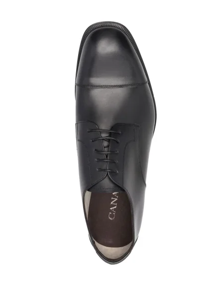 Pantofi derby Canali din piele negru