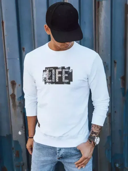 Bluza z nadrukiem Dstreet biała