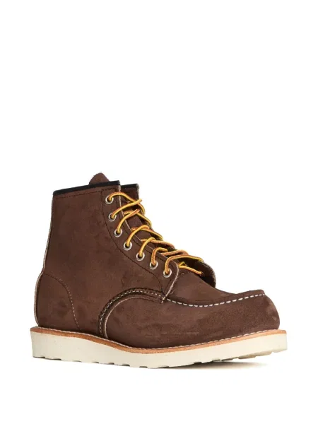 Боти Red Wing Shoes с връзки с дантела червено