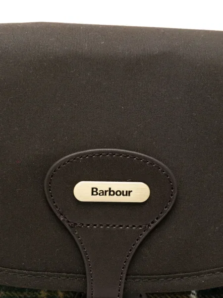 Кожаный кариран боди Barbour зелено