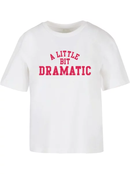 Miss Tee Tricou Lil Dramatic roz alb