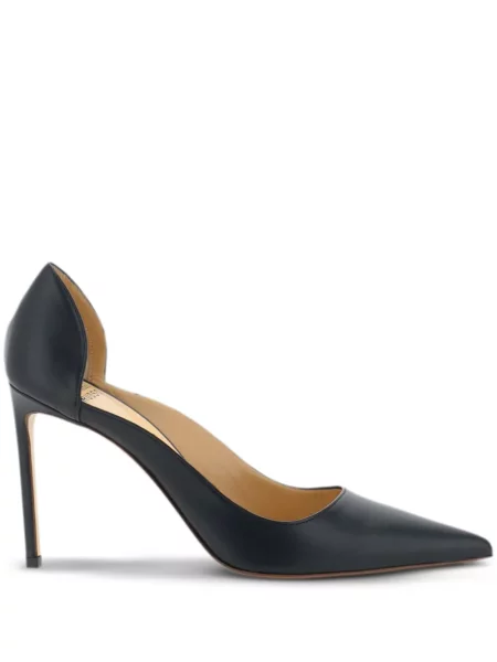 Pantofi cu toc Francesco Russo din piele negru