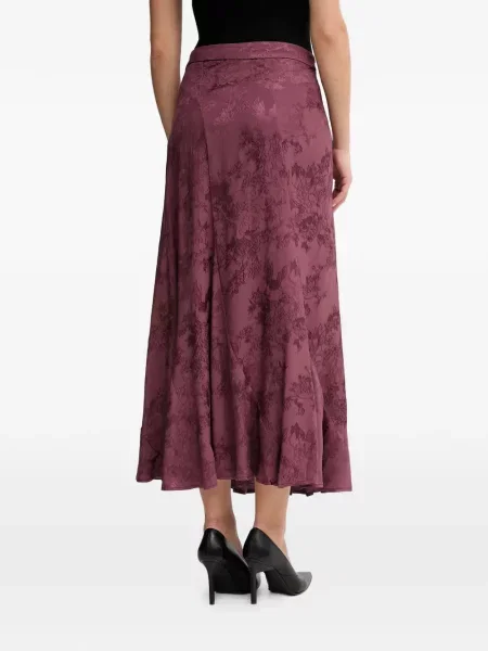 Миди пола Hoss Intropia на цветя с принт до коляното виолетово