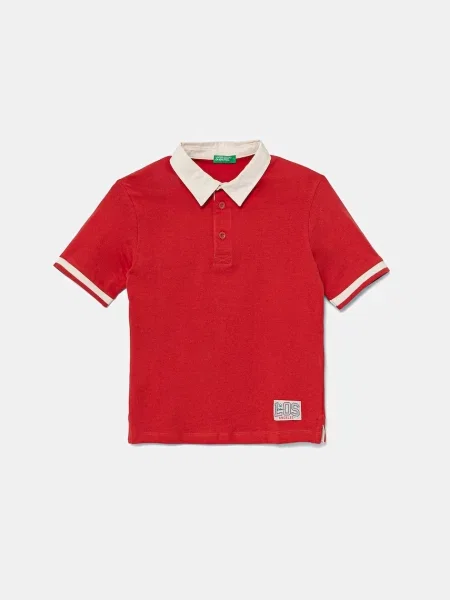 United Colors of Benetton Dětská polokošile červené