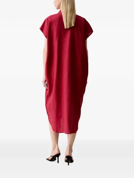 Scurt rochie tip cămașă Benetton roșu
