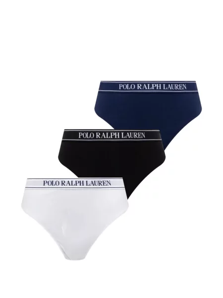 Pijamale Polo Ralph Lauren cu autograf cu dungi din piele negru