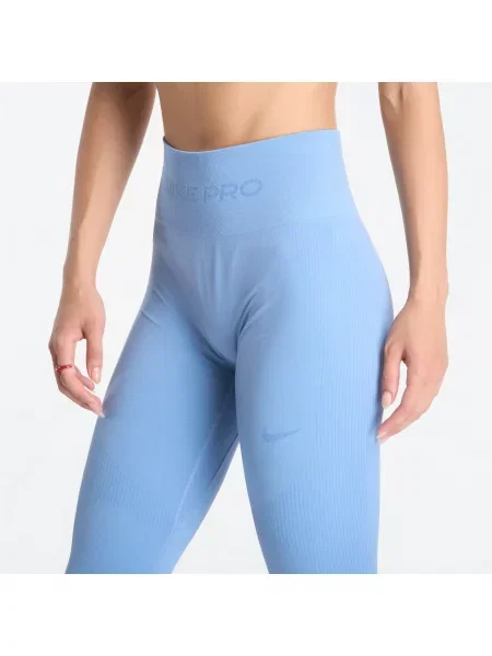 Κολάν Nike Pro Seamless High-Waisted Leggings Work Blue S μπλε