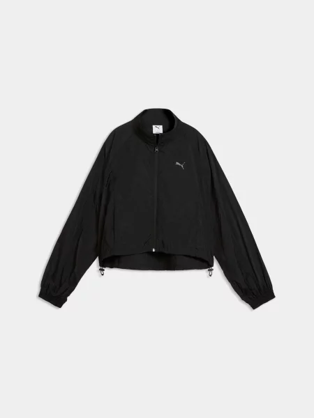 Вітровка PUMA Her Relaxed Full-zip Woven J комбінований верх чорний