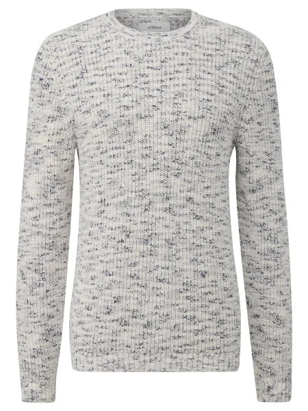 S.Oliver Pulover crem / închis albastru