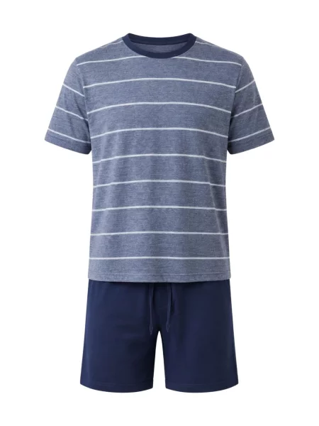 Zd ZERO DEFECTS Pijama scurtă Modal Eos bleumarin