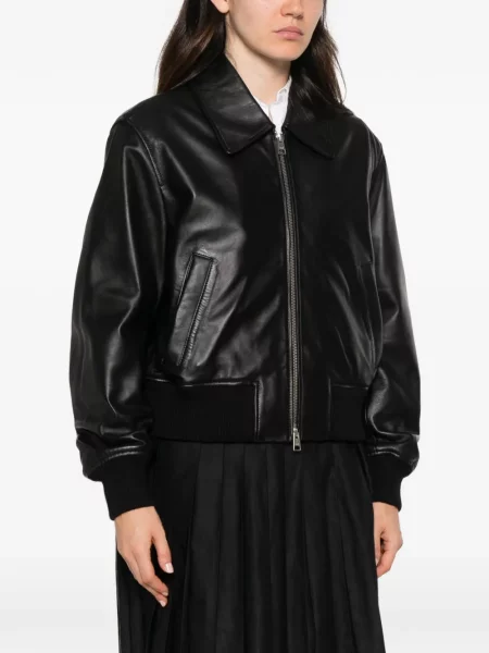 Geanta de piele Ami Paris negru