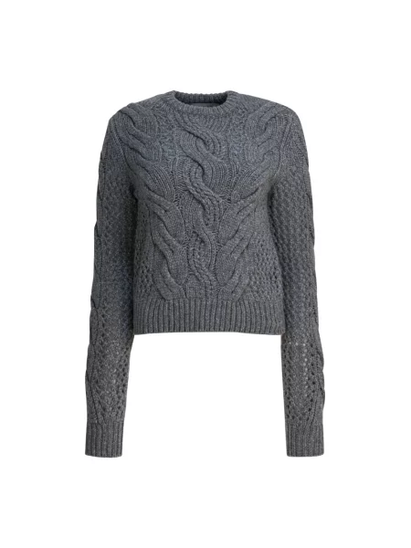 Sweter Sportmax wełniany szary