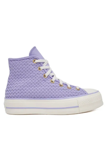 Converse Teniși Chuck Taylor All Star Lift Platform Knit Kadın Mor violet