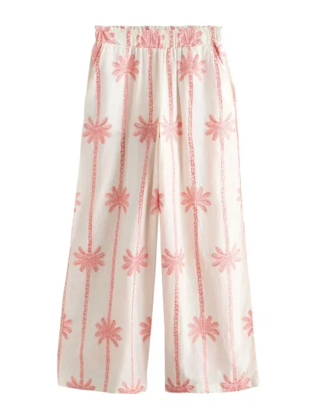 Next Pantaloni ecru / pitaya roz