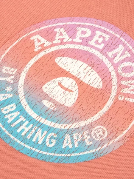 Hanorac cu glugă Aape By A Bathing Ape cu imagine roz