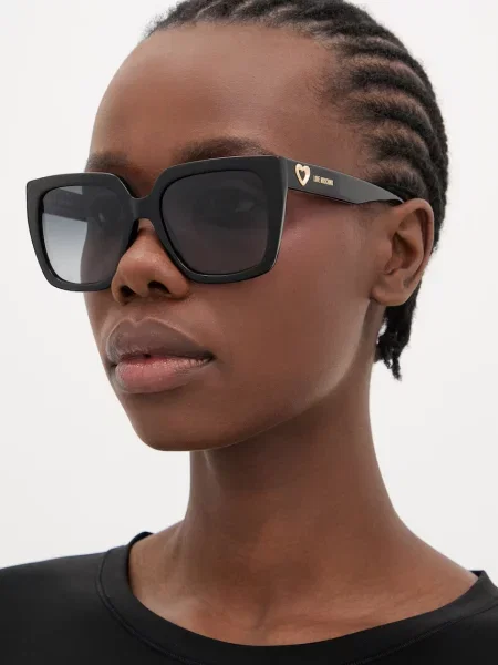 Love Moschino okulary przeciwsłoneczne kwadratowe czarne