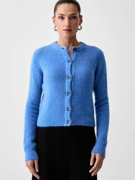 Marella cardigan pentru femei cu lână MLLVOLTA albastru